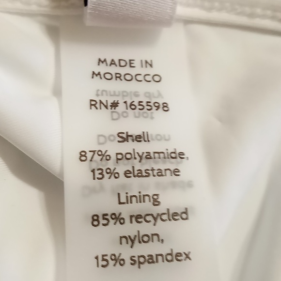 Andie Bikini Womens Top LARGE Triangle WHITE NEW The Cannes To Resort Beach… - Picture 7 of 7